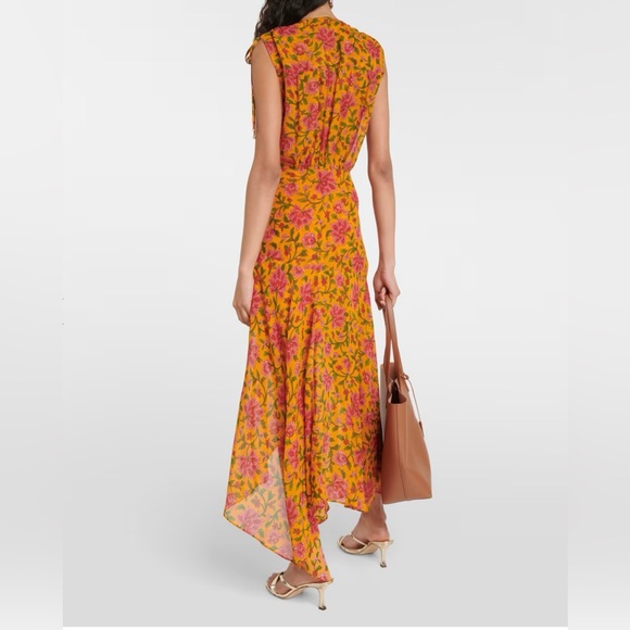 Veronica Beard Dovima Silk Midi Dress - Picture 3 of 14